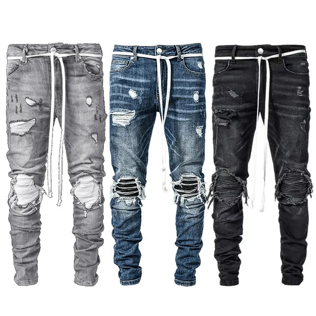 Y2K Loose Fit Scimitar Jeans - Vintage Stonewash