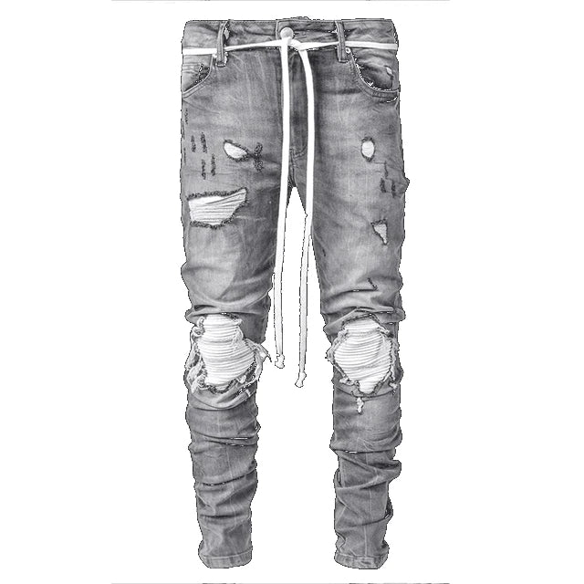 Y2K Loose Fit Scimitar Jeans - Vintage Stonewash